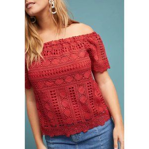 Sundays in Brooklyn | Anthro Evie Top in Rust